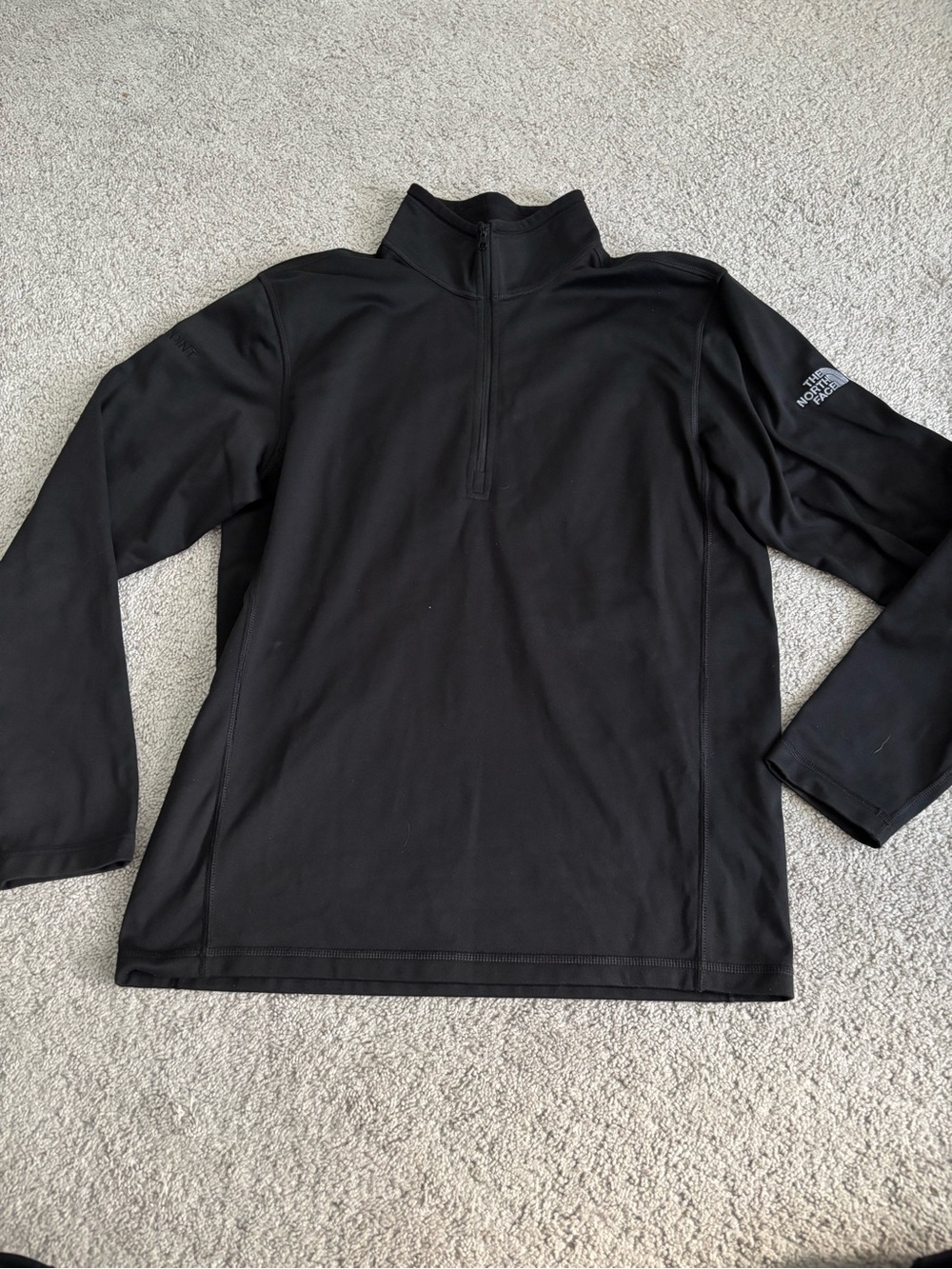 The North Face Black 1/2 Zip Performance Jacket, Men’s Medium